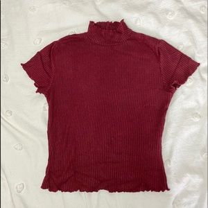Turtle Neck Short Sleeve